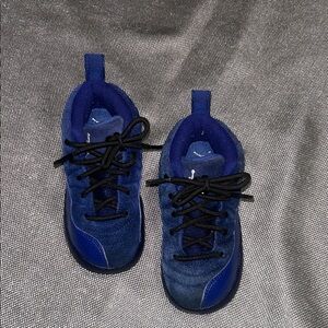 Kids Jordan 12 Deep Navy Blue